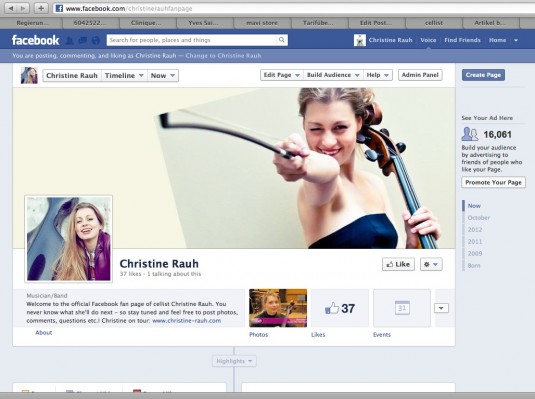 Christine Rauh Facebook fan page