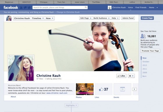 Christine Rauh Facebook fan page